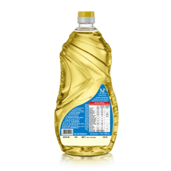 SUNPURE SUNFLOWER OIL - 1L PET BOTTLE