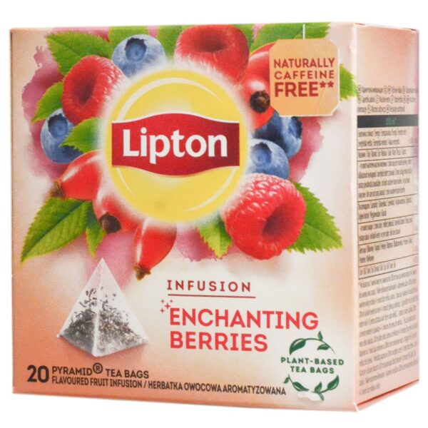 LIPTON ENCHANTED BERRIES 20 pyramid teabags