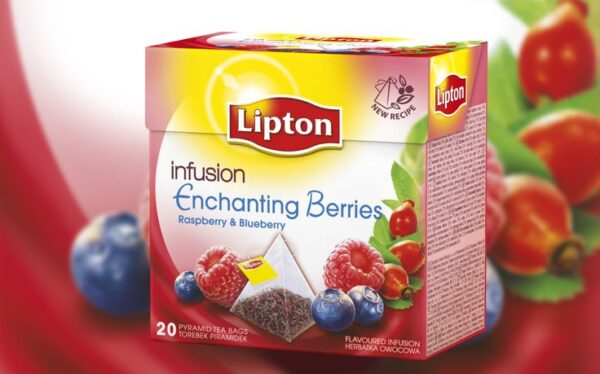 Lipton Enchanted Berries 20 Pyramid Teabags for Sale