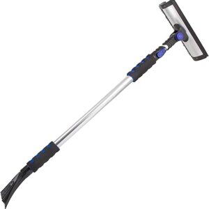 SubZero 80037 60 Quick Lock Pivoting Head Snowbroom with Integrated Squeegee and Ice Scraper